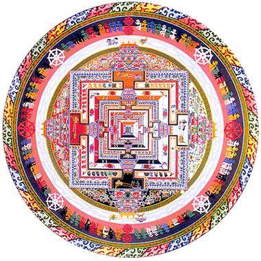 Kalachakra-Mandala by Mr.Khen Leck under cc-by-sa license
