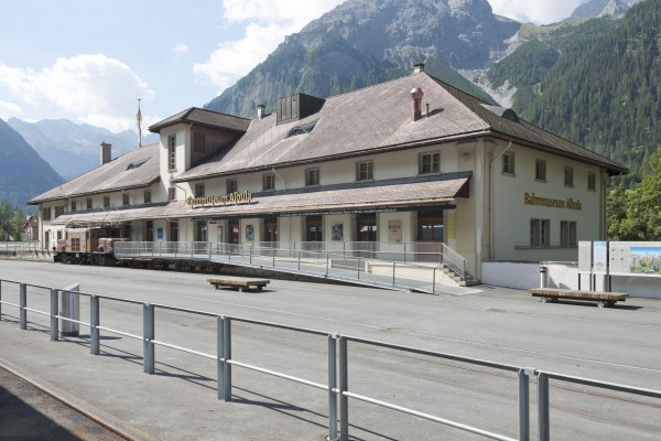 Aussenansicht Bahnmuseum Albula im Dienstleistungszentrum Bergün_1